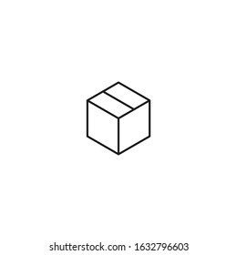 Box Icon template color editable. Box symbol vector sign isolated for graphic and web design.