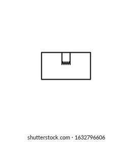 Box Icon template color editable. Box symbol vector sign isolated for graphic and web design.