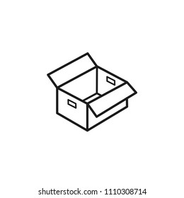 box icon in trendy flat style 