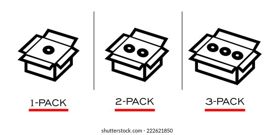 Box icon. Vector