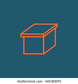 Box icon vector, 