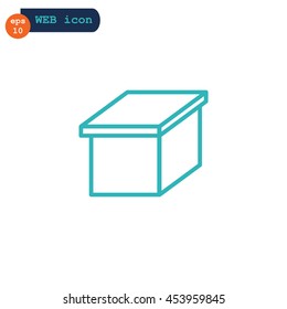  Box icon vector.