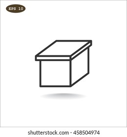  Box icon vector.
