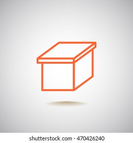  Box icon vector.