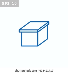  Box icon vector.