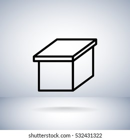  Box icon vector.