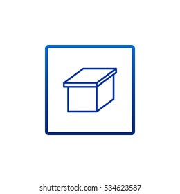  Box icon vector.