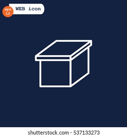  Box icon vector.