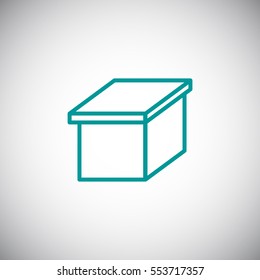  Box icon vector.