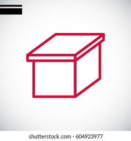  Box icon vector.