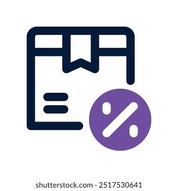 box icon. vector dual tone icon for your website, mobile, presentation, and logo design.