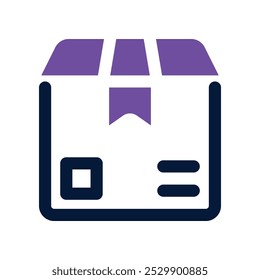 ícone de caixa. vetor ícone de tom duplo para o seu site, celular, apresentação e design de logotipo.