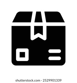 box icon. vector glyph icon for your website, mobile, presentation, and logo design.