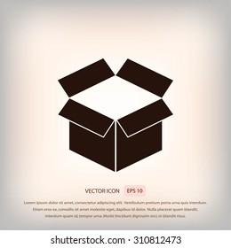 box icon, Vector Illustration