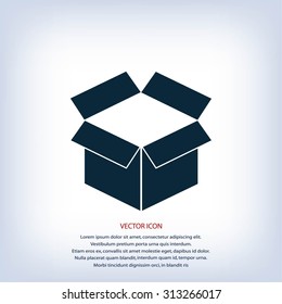 box icon ,Vector Illustration