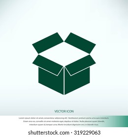 box icon ,Vector Illustration