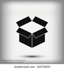 box icon, Vector Illustration
