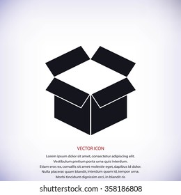 box icon, vector Illustration