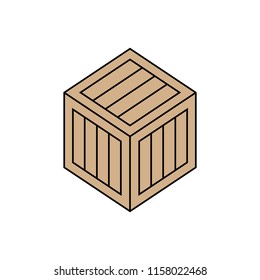 Box icon, vector illustration design. Logistics collection.