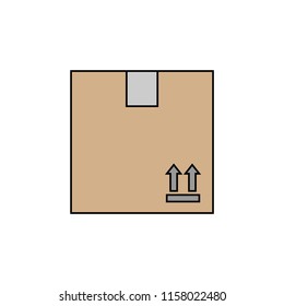 Box icon, vector illustration design. Logistics collection.