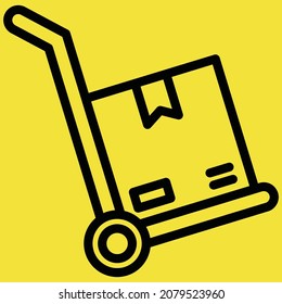 Diseño de ilustración de vector de icono de caja