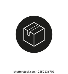 Box icon. Vector illustration. EPS 10.
