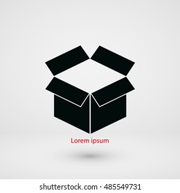 box icon ,Vector Illustration, flat design best vector icon