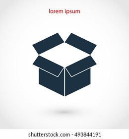 box icon ,Vector Illustration, flat design best vector icon