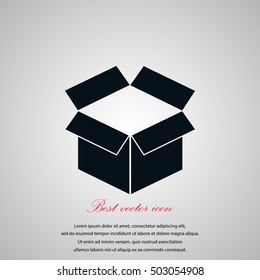 box icon ,Vector Illustration, flat design best vector icon