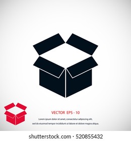 box icon ,Vector Illustration, flat design best vector icon
