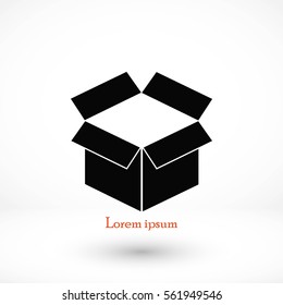 box icon ,Vector Illustration, flat design best vector icon