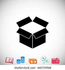 box icon ,Vector Illustration, flat design best vector icon