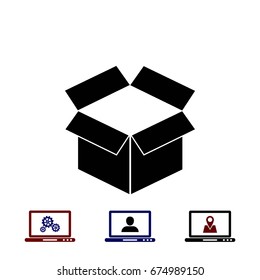 box icon ,Vector Illustration, flat design best vector icon