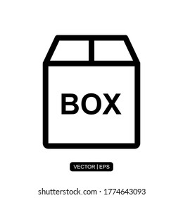 Box icon vector illustration logo template for many purpose.