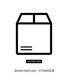 Box icon vector illustration logo template for many purpose.