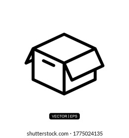 Box icon vector illustration logo template for many purpose.