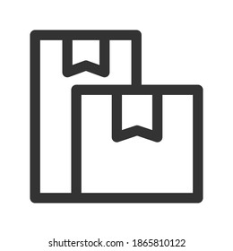 ilustración vectorial de icono de cuadro. diseño de esquema de icono de cuadro.