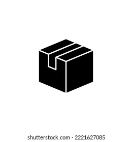 Box icon vector illustration. box sign and symbol, parcel, package