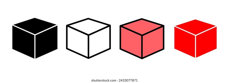 Box icon vector illustration. box sign and symbol, parcel, package