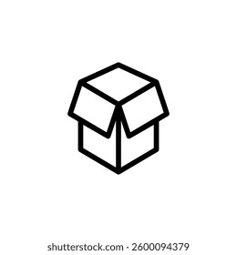 Box icon vector illustration. box sign and symbol, parcel, package
