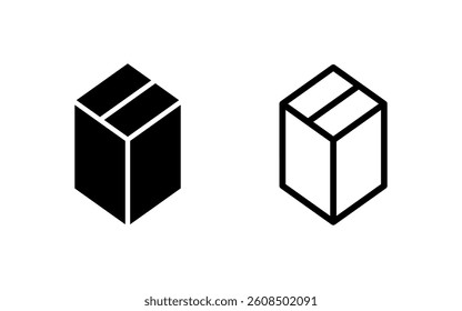 Box icon vector illustration. box sign and symbol, parcel, package
