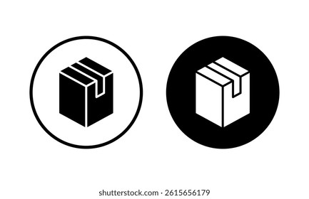 Box icon vector illustration. box sign and symbol, parcel, package
