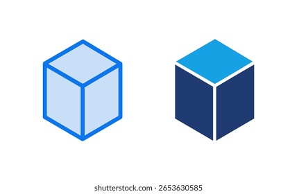 ícone de caixa ilustração vetorial. símbolo de caixa e símbolo, pacote, pacote