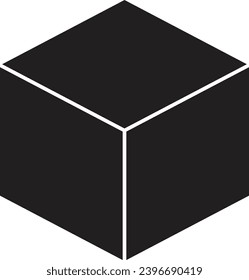 Box icon vector isolated on white background