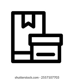 box icon. vector line icon for your website, mobile, presentation, and logo design.