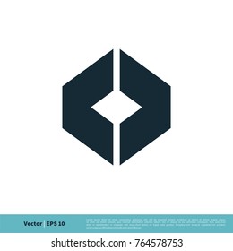 Box Icon Vector Logo Template Illustration Design. Vector EPS 10.