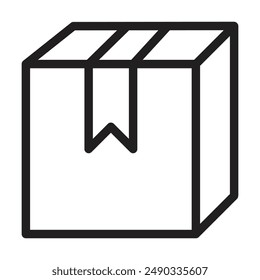Box icon vector on white background