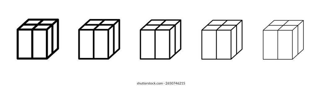 Icono de cuadro Vector de contorno símbolo o ilustración