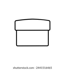 Box icon vector. Package illustration sign. Carton symbol or logo.