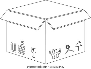 Box icon vector. box vector icon, package, parcel